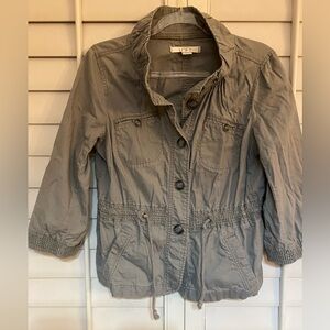 LOFT Utility Jacket in Gray Excellent Condition!  Size medium